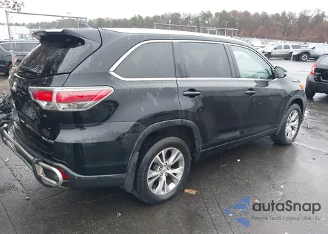 2015 Toyota Highlander Xle V6 from USA, damaged, VIN 5TDJKRFH5FS124822